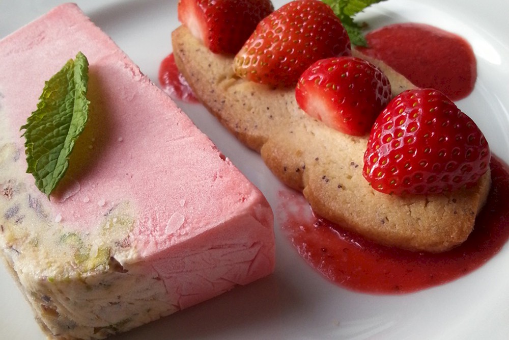 Strawberry Semifreddo